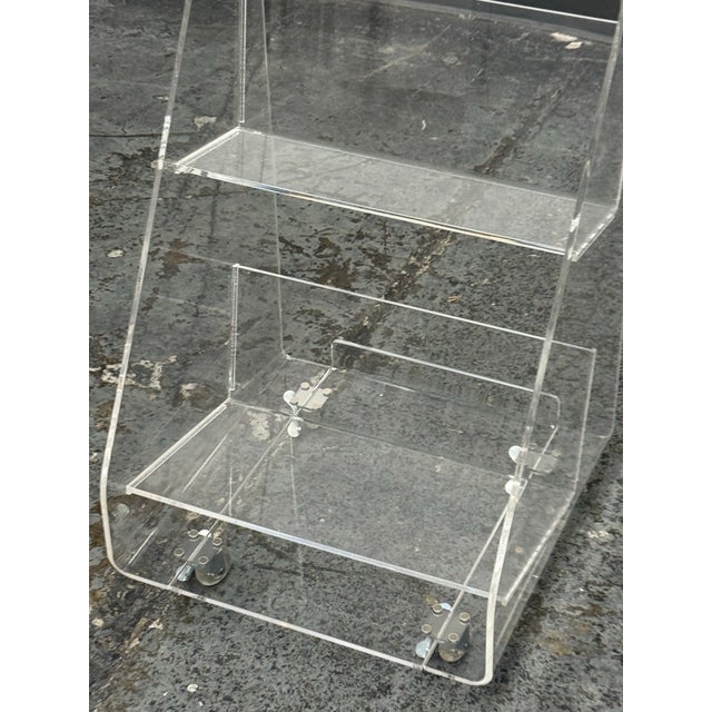 Crate & Kids Acrylic Rolling Book Cart For Sale - Image 11 of 12