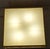 1960s Mid-Century Minimalist Square Ceiling Light with Yellow Metal Housing and Frosted Glass Panel, 1960s For Sale - Image 5 of 12