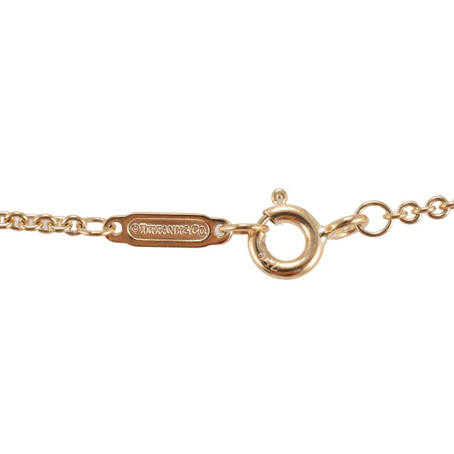 Metal Retired Tiffany & Co. 18k Yellow Gold St. Christopher Medallion Pendant Necklace For Sale - Image 7 of 8