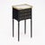 1900 - 1909 Pair of French Louis XVI Style Ebonized, Brass and Marble Side Tables For Sale - Image 5 of 9