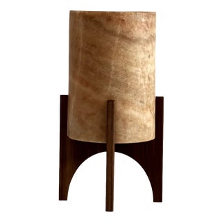 Comet No. 0206 Hand-Carved Alabaster Table Lamp by Material Lights For Sale
