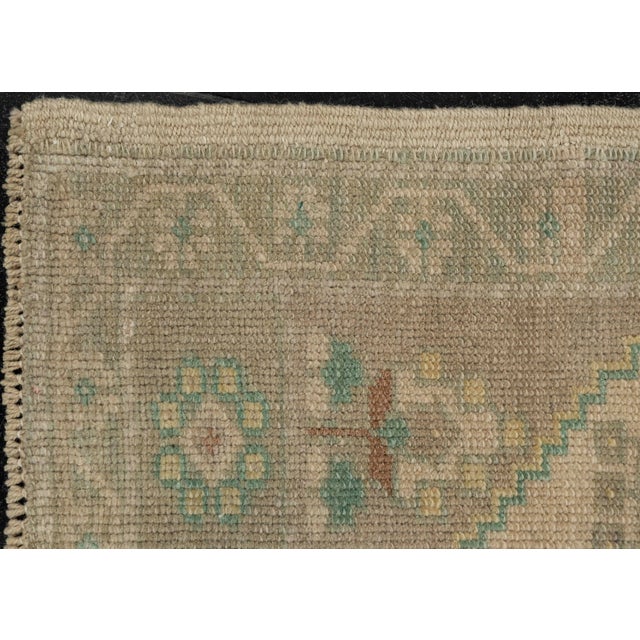 Early 21st Century Turkish Mini Rug Oriental Hand Knotted Vintage Rug 1'11" x 3'1" #21050 For Sale - Image 5 of 8