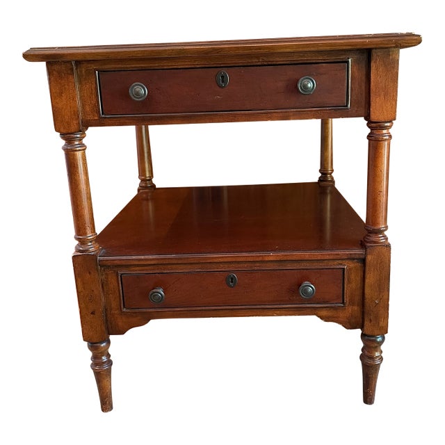 Attributed Stanley Furniture End Table For Sale