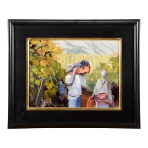 Howard Carr "Harvest Time" Oil Painting on Board