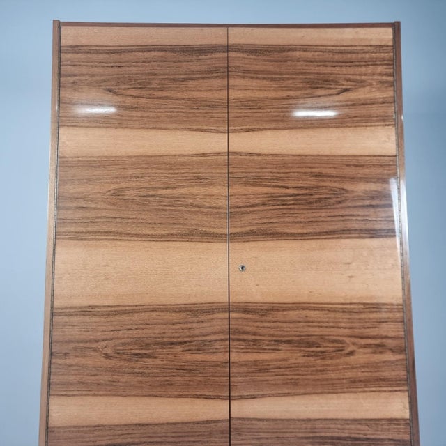 Vintage Wardrobe in Walnut, 1970s, in Very Good conditions. Designed 1970 to 1979