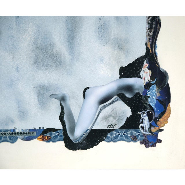 "I've Already Left Home" Satirical Bond Paperwork Collage by Mickey "Kano" Kane For Sale In Monterey, CA - Image 6 of 8