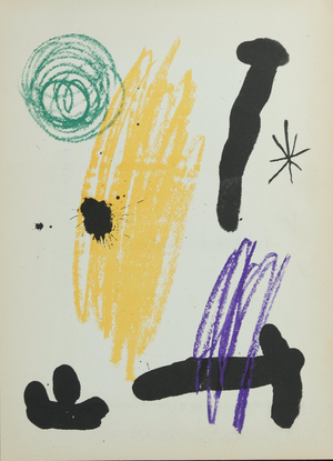 Joan Miro, Obra Inedita Recent III, Lithograph
