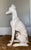 Ceramic This Vintage Ceramic Statue Depicts an Italian Greyhound and Whippet, Hand-Painted in a Classic Style. It Stands at 20.5 Inches Tall. For Sale - Image 7 of 7