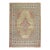 20th Century Camel Orange Blue Color Persian Open Medallion Room Size Rug - 7'6" x 9'8" For Sale