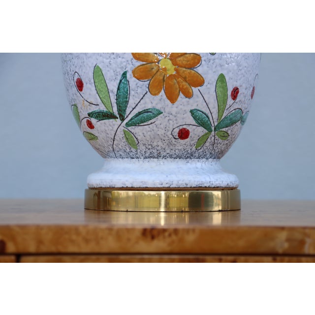 1960's Bitossi Pottery Table Lamps With Brass Hardware For Sale - Image 14 of 17