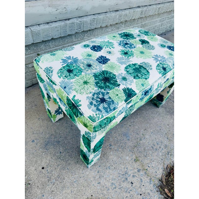 Vintage Bench, Original Fabric! For Sale - Image 4 of 7
