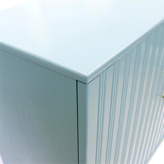 Pasargad Home Edgar Storage Cabinet with Gold Metal Handle For Sale In New York - Image 6 of 12