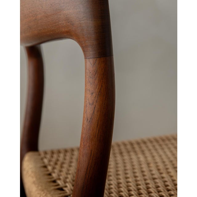 Vintage Danish Model 75 Dining Chairs in Teak by Niels Otto Møller for J.L. Møllers Møbelfabrik, 1950s, Set of 4 For Sale - Image 16 of 18