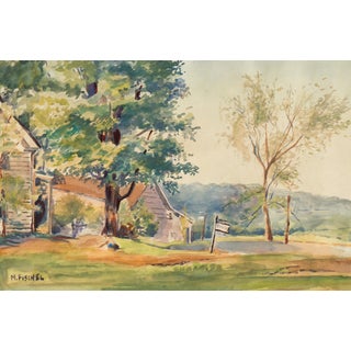 Rural Landscape by M. Fischel, 1960 For Sale