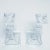 Postmodern 1980s Crystal Glass Candleholders - a Pair For Sale - Image 3 of 4