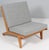 GE-370 Lounge Chair with Oak Frame and Hallingdal Wool by Hans J. Wegner for GETAMA, Denmark, 1960s For Sale - Image 3 of 7