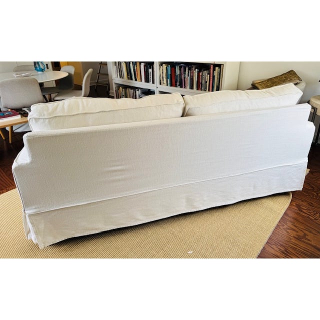 Pottery Barn Contemporary Pottery Barn Slipcovered Sofa For Sale - Image 4 of 5