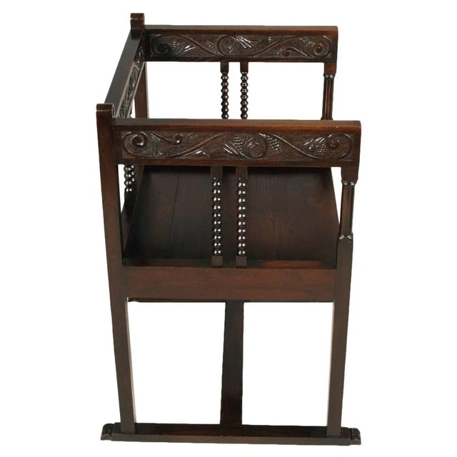 Brown 18th Century Renaissance Style Italian Walnut Armchair For Sale - Image 8 of 8