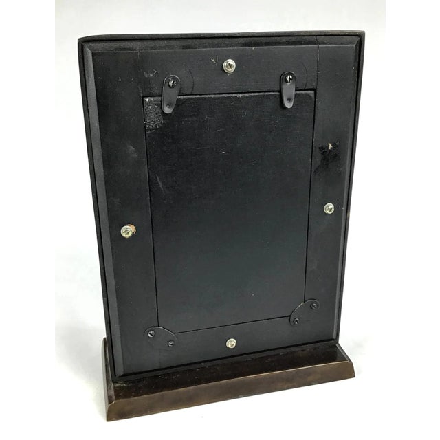 1920s 1920s Art Deco Era Hand Formed Solid Bronze Photo Frame For Sale - Image 5 of 8