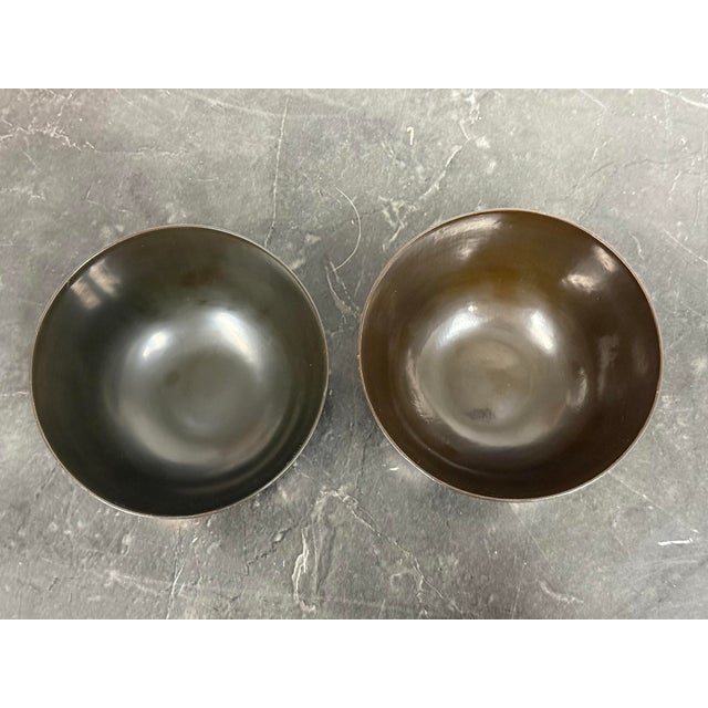 Late 20th Century Japanese Lacquer Dragon Bowls, Pair For Sale - Image 5 of 12