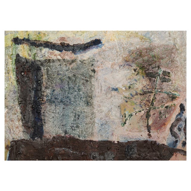 Abstract Composition, 1970s, Oil on Board For Sale