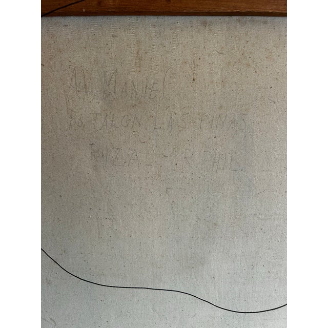 Antique Large Classic Oil Painting of a Thoroughbred Horse in Wood Frame For Sale - Image 9 of 9