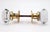 Traditional Vintage Clear Octagon Glass Brass Door Knob Set For Sale - Image 3 of 5