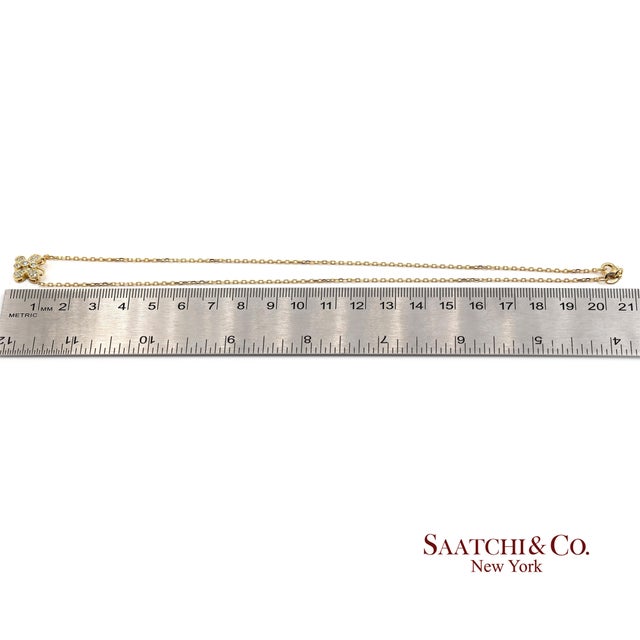 14k(585) Yellow Gold Natural Diamond Butterfly Pendant Necklace With Chain For Sale - Image 11 of 12