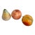 Set of Three 1980s Polished Stone Fruits For Sale