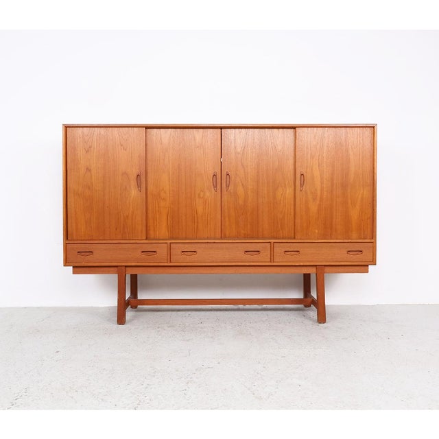 Vintage Danish Highboard with Bar Section, 1960s For Sale - Image 16 of 16