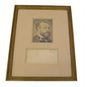 19th Century Photograph of French Composer Charles Gounod With Telegraph