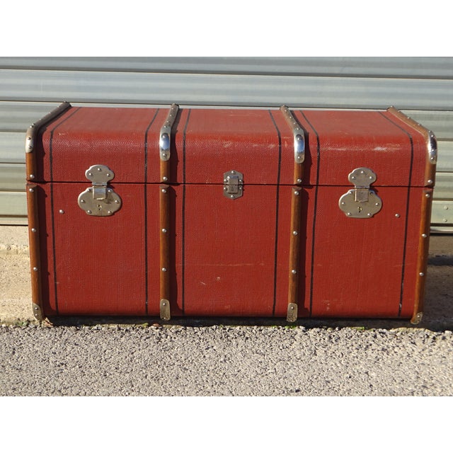 Vintage Cabin Trunk, 1930s For Sale - Image 4 of 18
