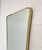 Shaped Brass Mirror, 1950s For Sale - Image 4 of 13