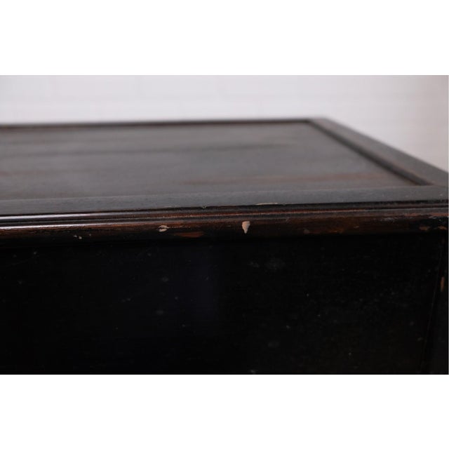 Antique Chinese Hand Carved Lacquered Console Table For Sale - Image 10 of 12