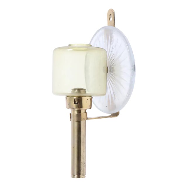 Mid-Century Wall Candleholders in Brass, Sweden, 1950s, Set of 4 For Sale