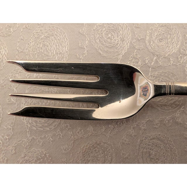 American Tiffany "Windham" Sterling Silver Salad/Dessert Forks, 8 Pieces For Sale - Image 3 of 10