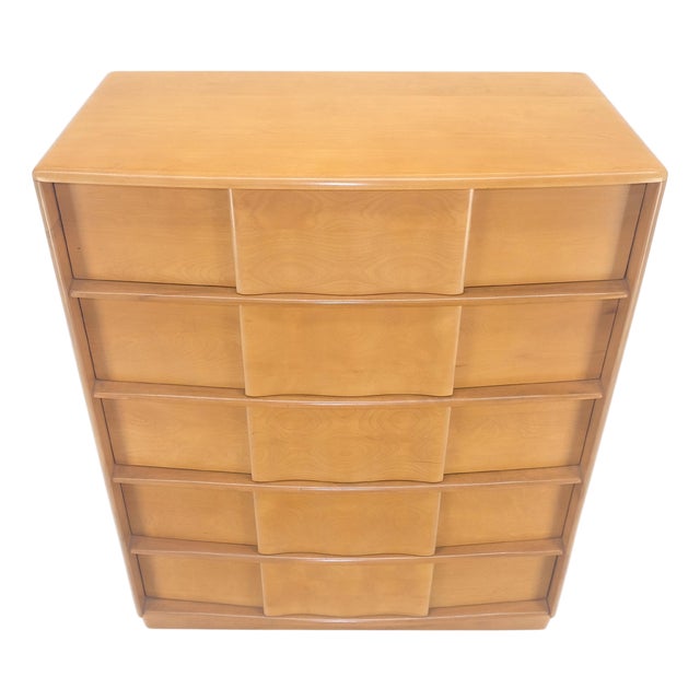 Solid Birch Blond Haywood- Wakefield 5 Drawers Chest of Drawers Dresser MINT! For Sale