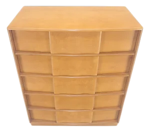 Solid Birch Blond Haywood- Wakefield 5 Drawers Chest of Drawers Dresser MINT!