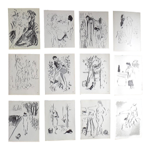 Vintage Mid 20th C. Ltd. Ed. Marcel Vertes Lithographs - Set of 12