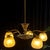 Vintage Art Deco Pendant in Brass For Sale - Image 5 of 13