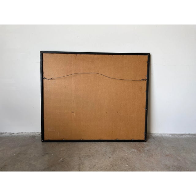 70's Dennis Frings Mixed Media Expressionist Abstract Painting For Sale - Image 12 of 13