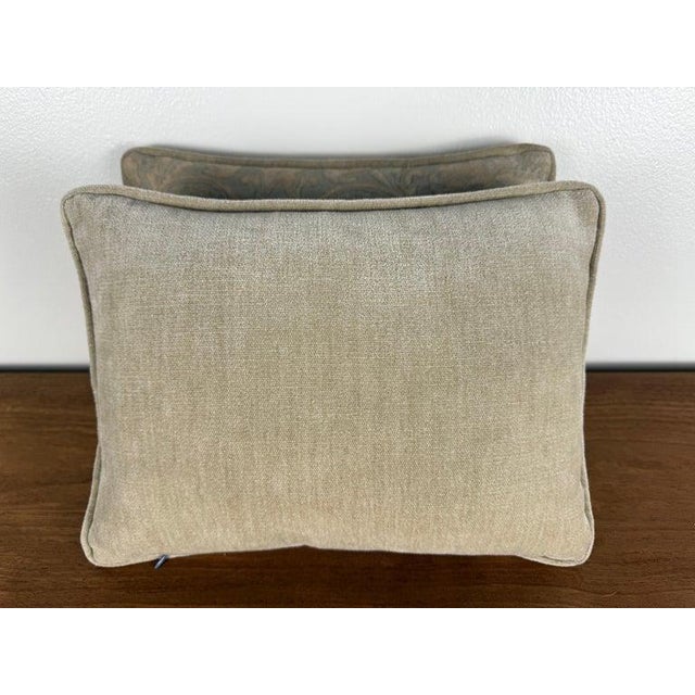 Textile Pair of Petite Pillows by Mariano Fortuny, Cotton, Rococo Style, Italy For Sale - Image 7 of 7