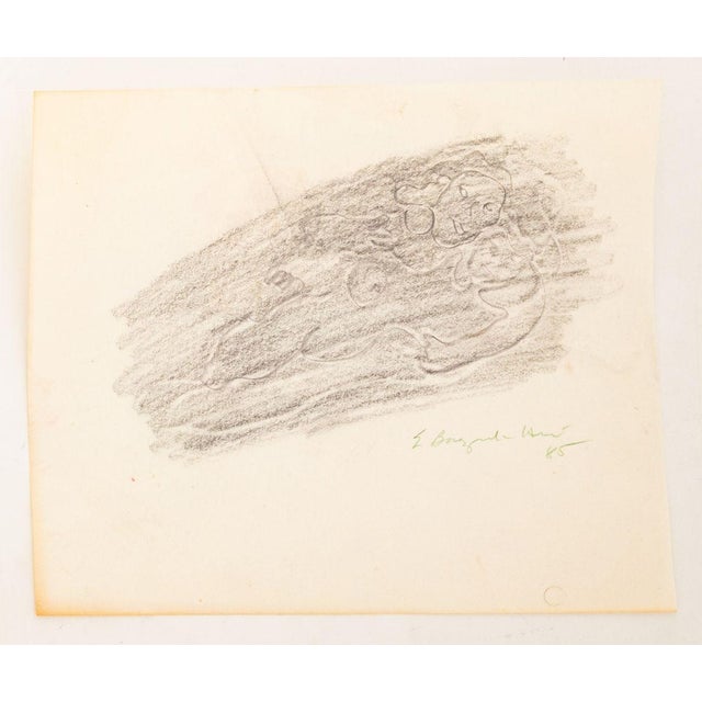 1980s Eva Bouzard-Hui Surrealist Mixed Media, 11 For Sale - Image 5 of 15