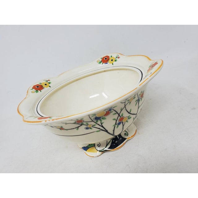 Vintage 1930s Woods Ivory Ware Sauce or Gravy Bowl With Ladle and Lid For Sale - Image 11 of 18