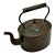 Excellent Smaller Size Antique Classic American Style Hand Wrought Solid Copper Tea Kettle - Circa Early 19th Century For Sale