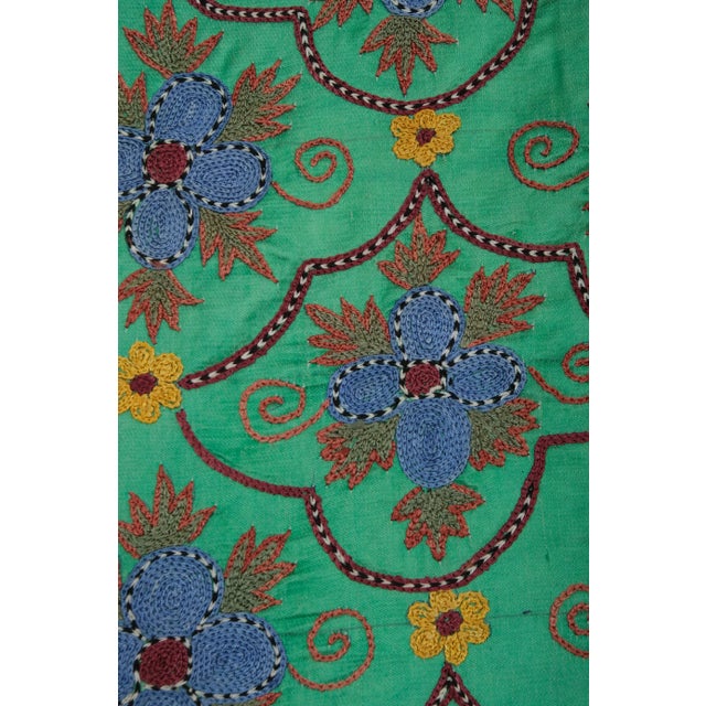 1960s 1960s Suzani Silk Wall Hanging For Sale - Image 5 of 11