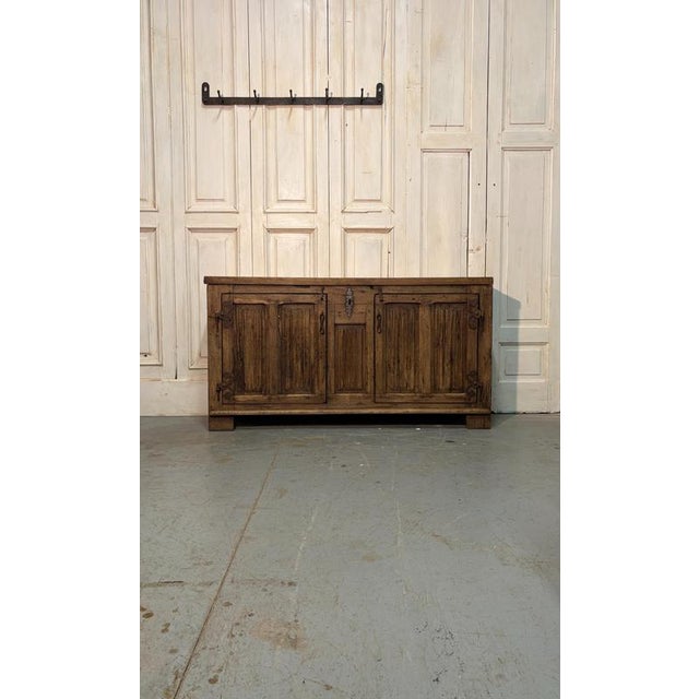 Antique Chestnut Credenza, 1700 For Sale - Image 6 of 6