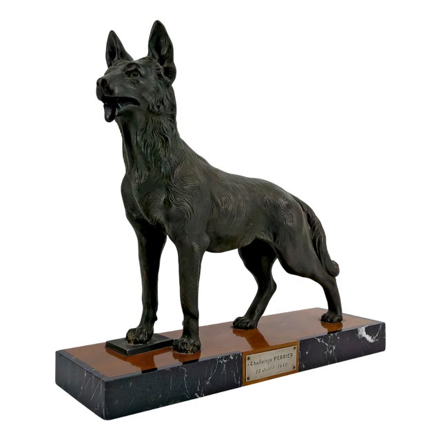 German Shepherd Trophy for the Perrier Challenge, France, 1942 For Sale