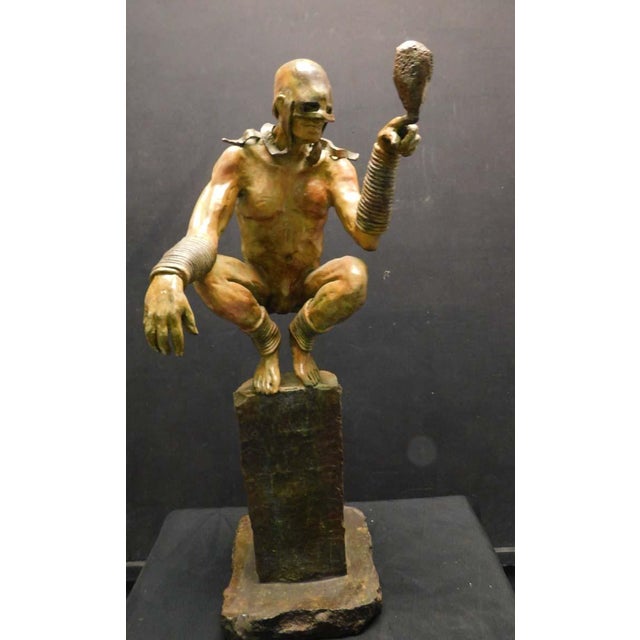 Renzo "A Solid Thought" Bronze Sculpture Hand Signed Great Decoration Artwork For Sale - Image 16 of 18