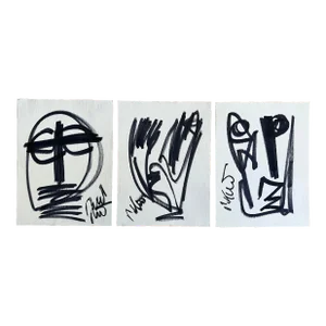Set of 3 Original Peter Keil Paintings